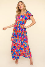 Load image into Gallery viewer, Haptics Floral Maxi Ruffled Dress with Side Pockets