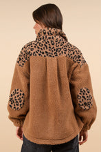 Load image into Gallery viewer, VERY J Fuzzy Leopard Button Down Long Sleeve Jacket