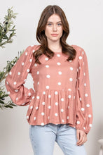 Load image into Gallery viewer, Polka blouse
