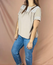 Load image into Gallery viewer, Short Sleeve Embroidered Blouse
