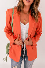 Load image into Gallery viewer, Double Take One-Button Padded-Shoulder Blazer
