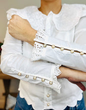 Load image into Gallery viewer, Embroidery Collar Top
